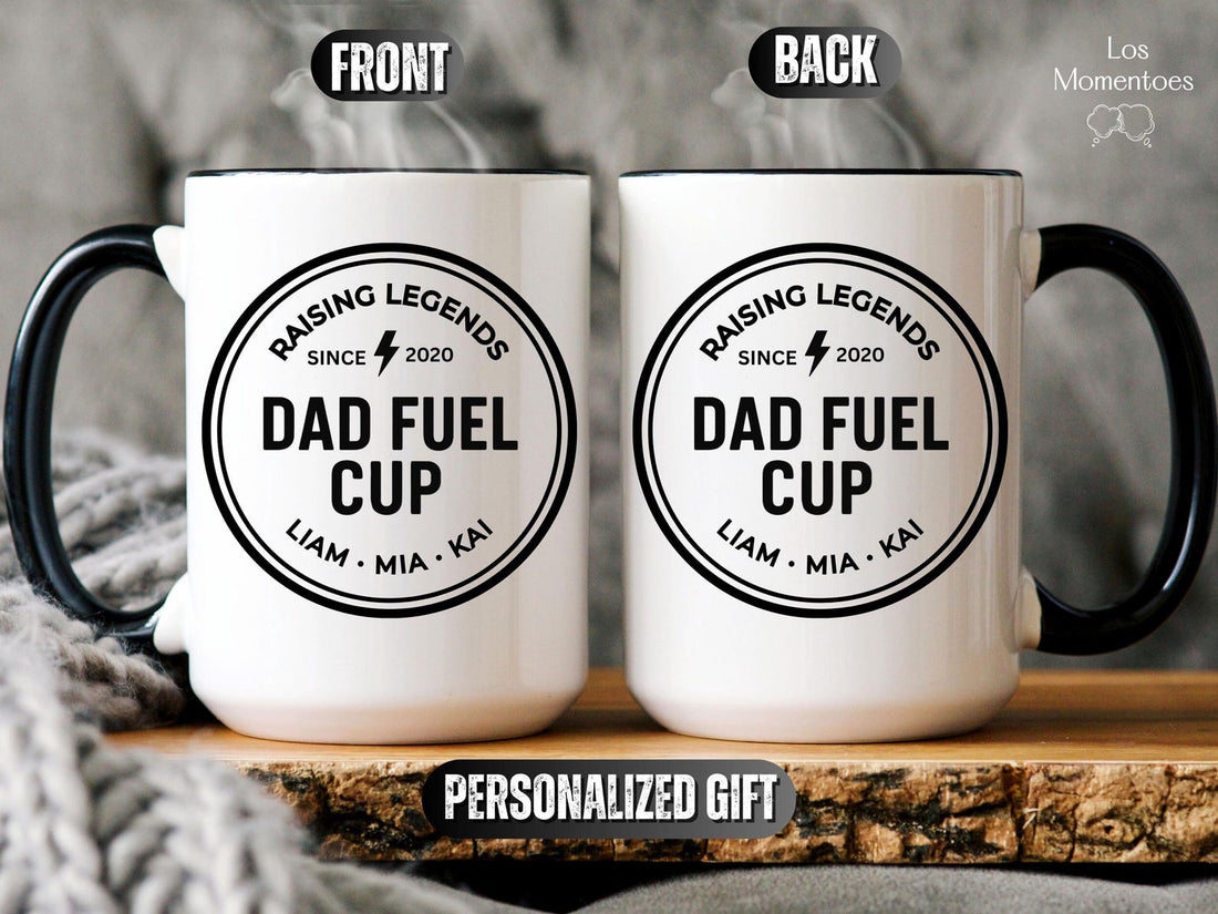 Personalized Dad Fuel Mug with Kids' Names Mug