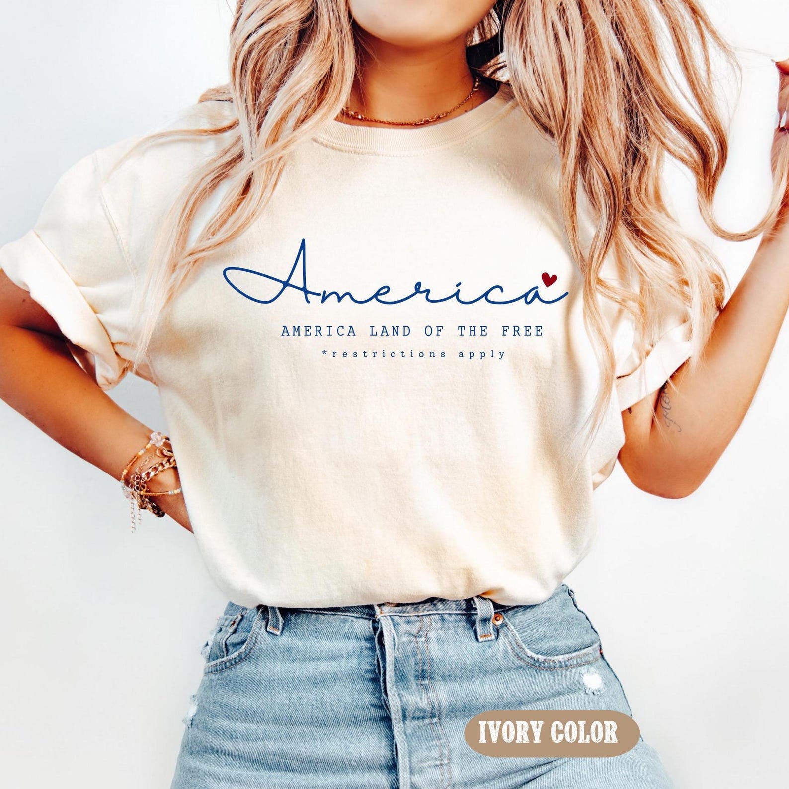 America Land of the Free Comfort Colors Shirt